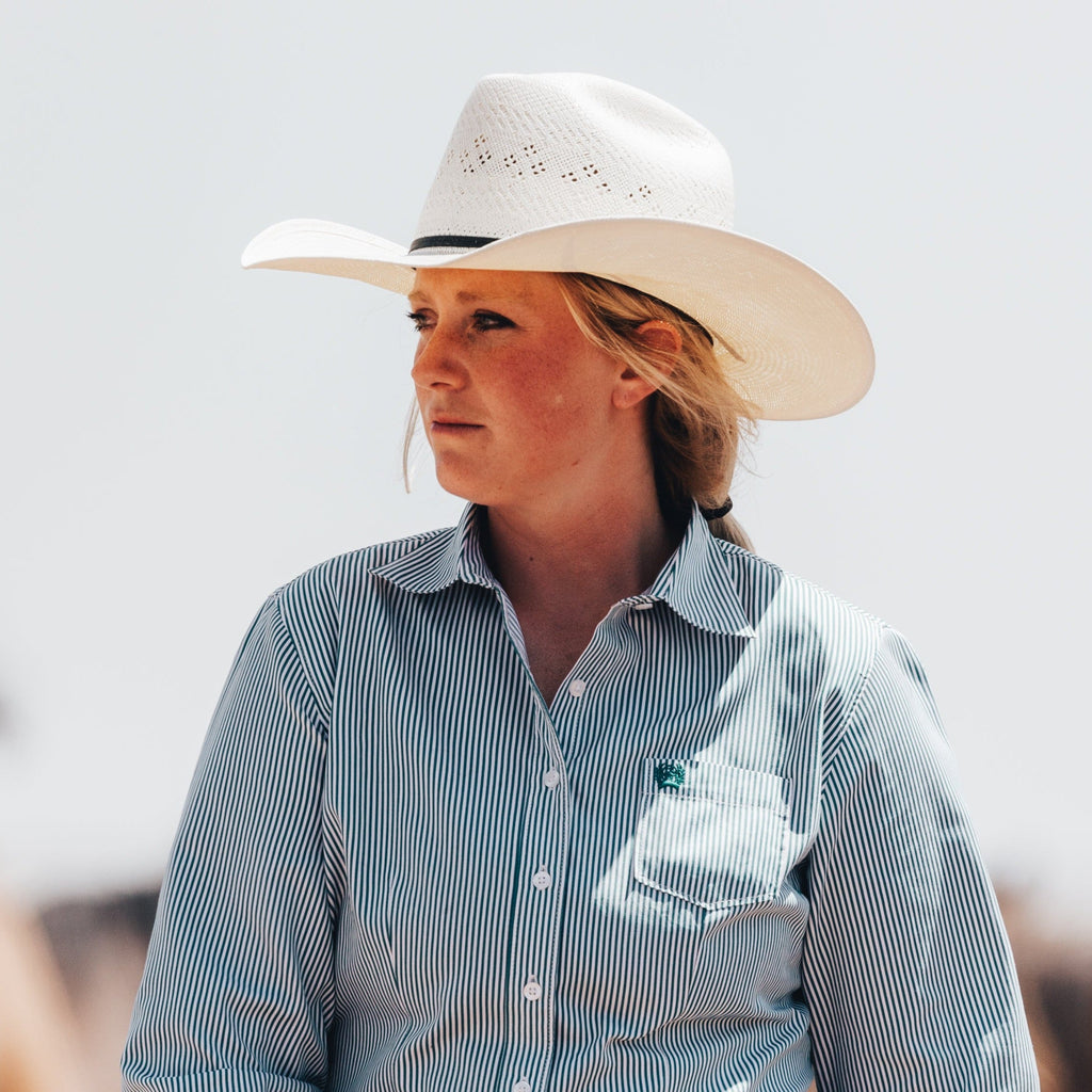 Resistol 20X Latigo Straw Cowboy Hat — angle