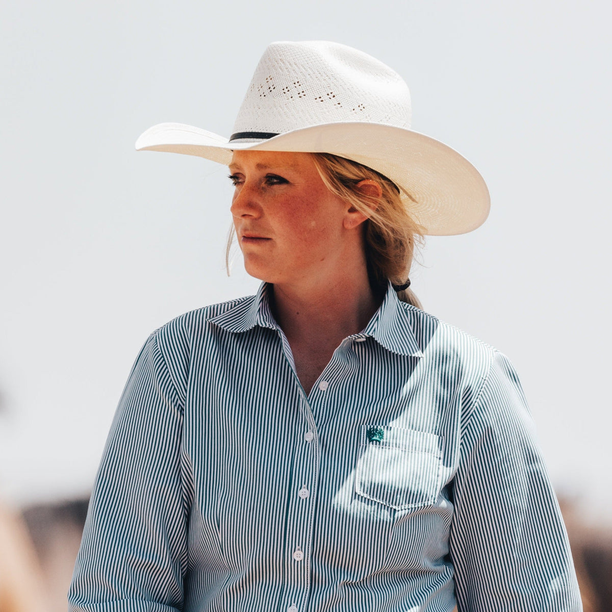Resistol 20X Latigo Straw Cowboy Hat — angle