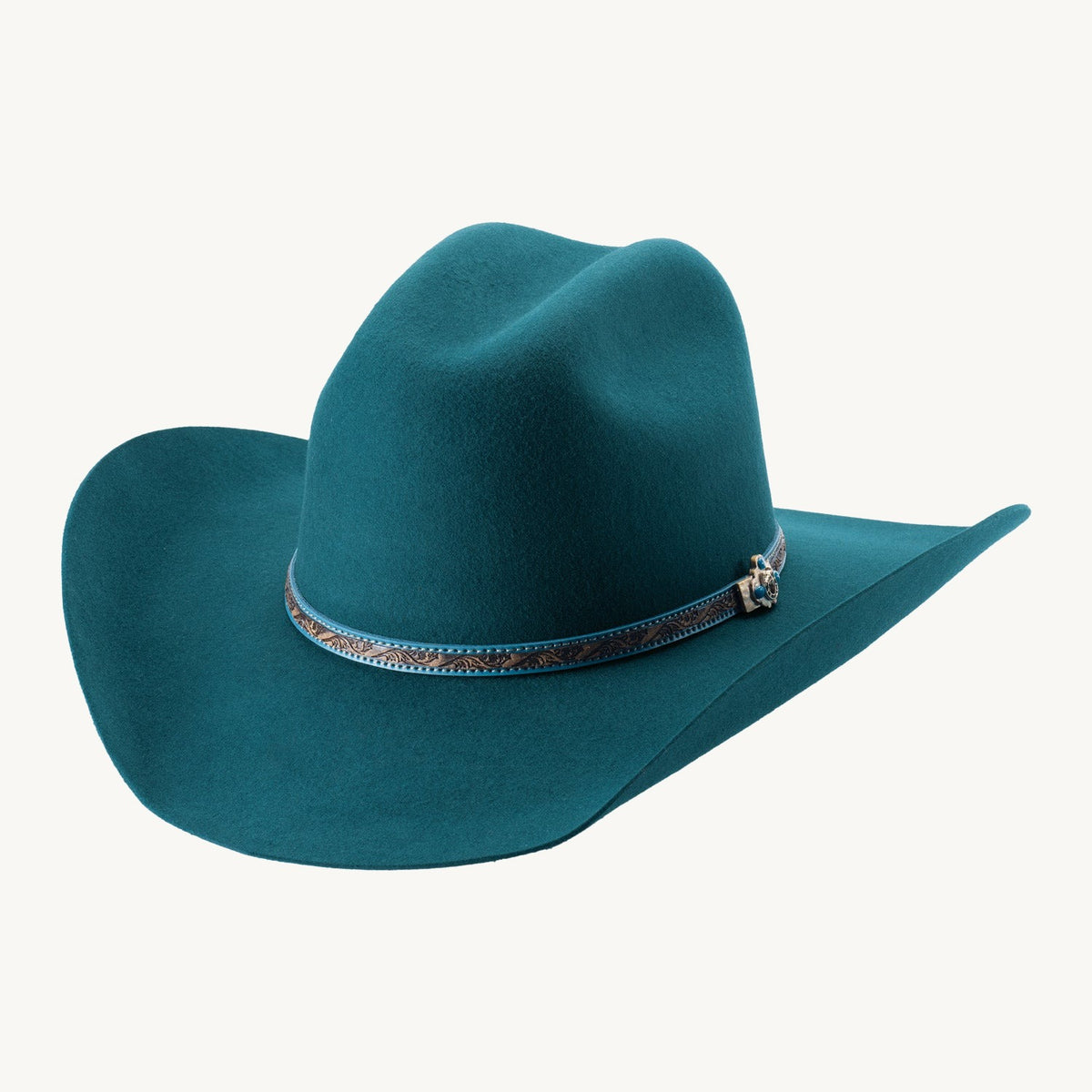 Bullhide Life With You 4X Rodeo Round Up Hat Turq- view 1
