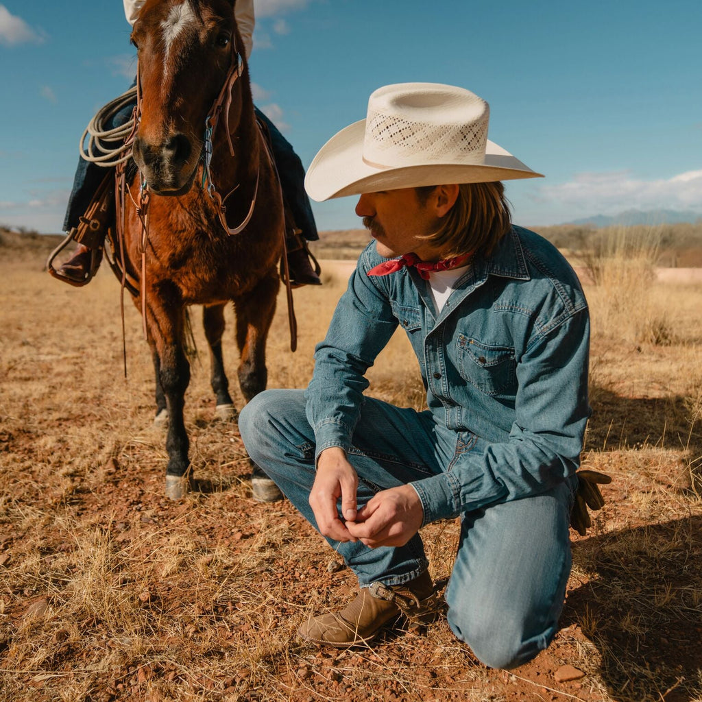 Stetson Thunder 10X Straw Cowboy Hat — angle