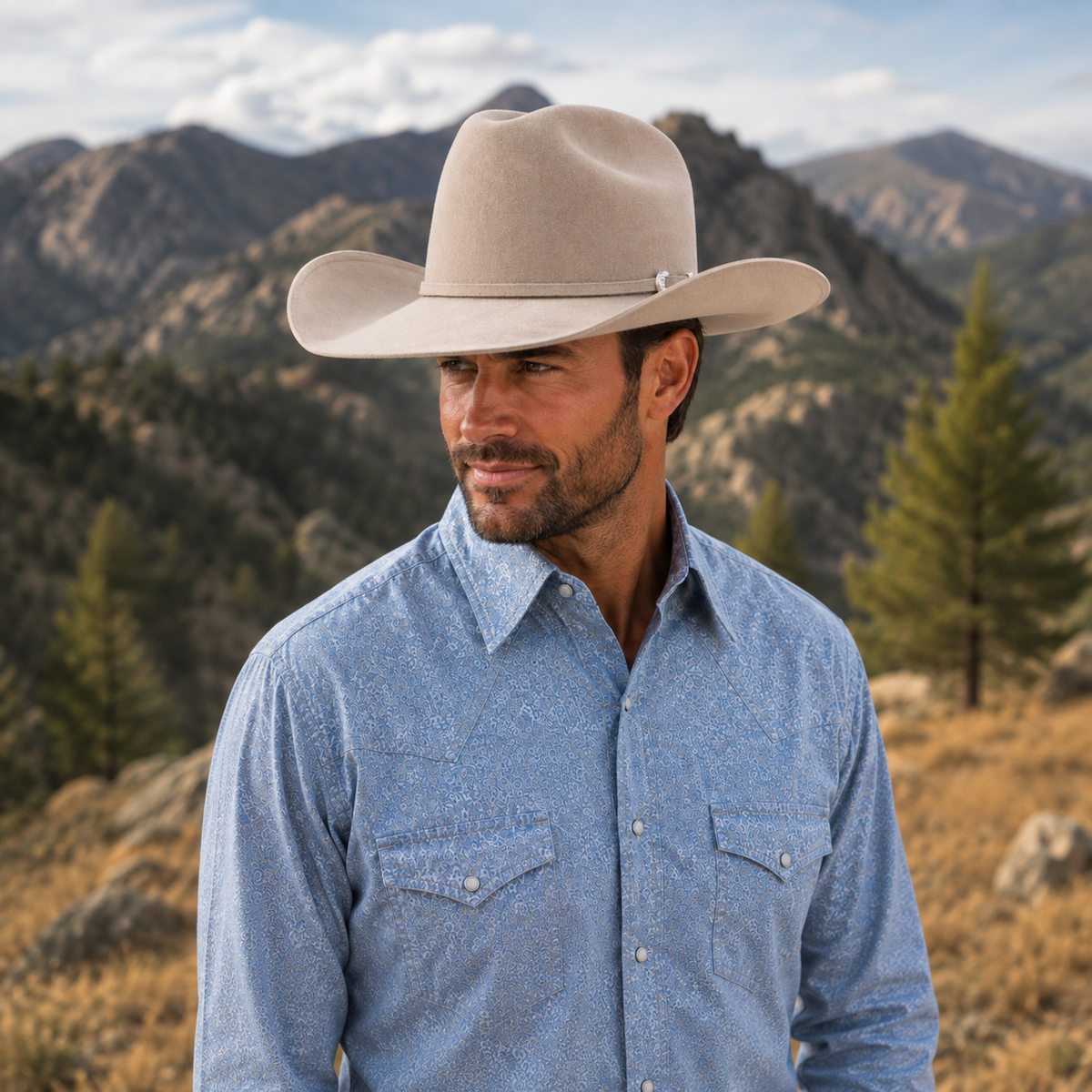 Stetson Duncan 4X Felt Cowboy Hat — angle
