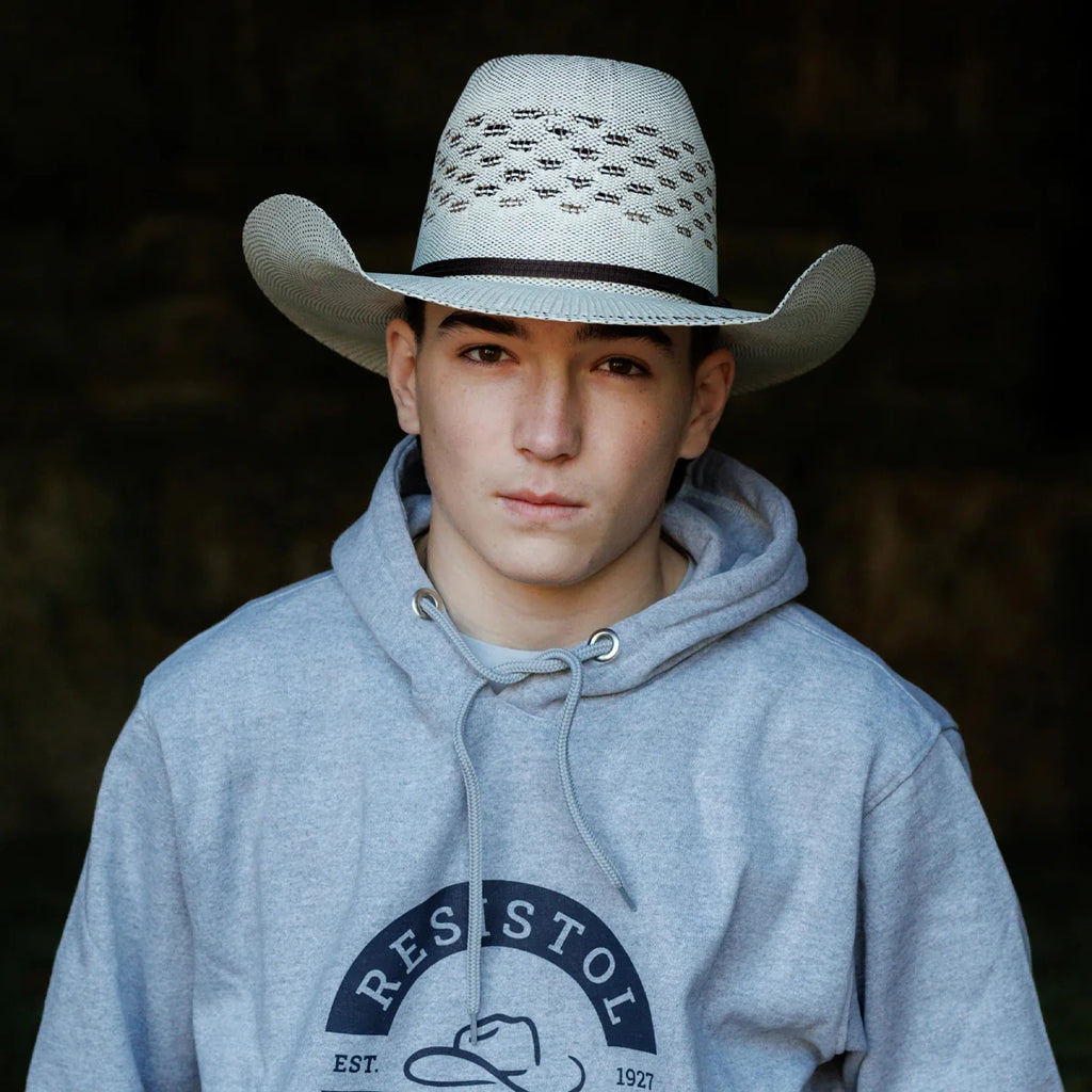 Resistol Everett Tuff Hedeman Straw Cowboy Hat — angle