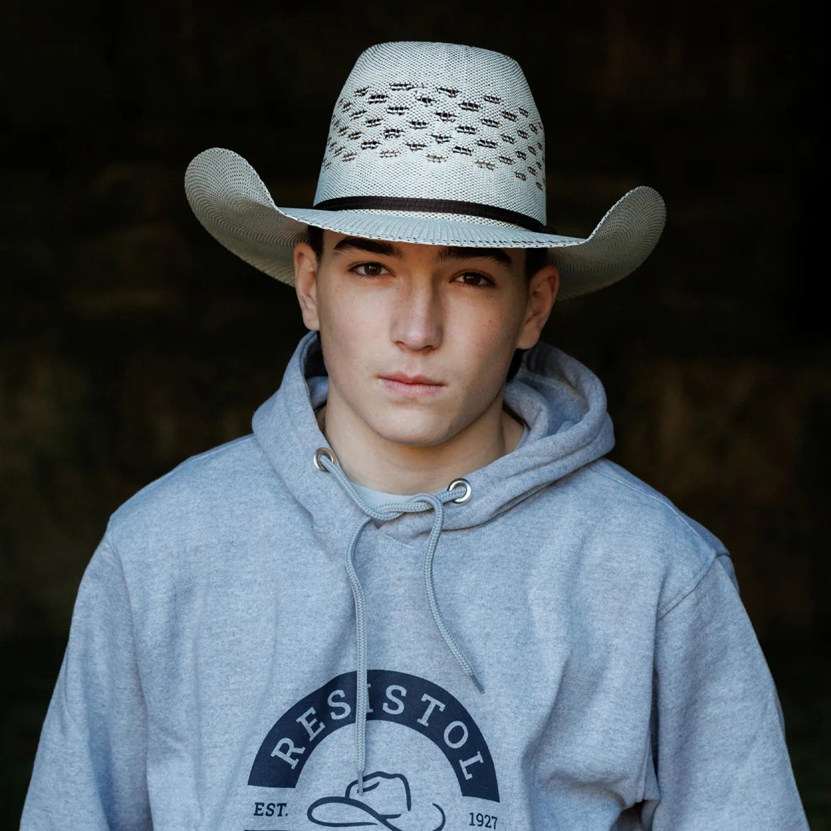 Resistol Everett Tuff Hedeman Straw Cowboy Hat — angle