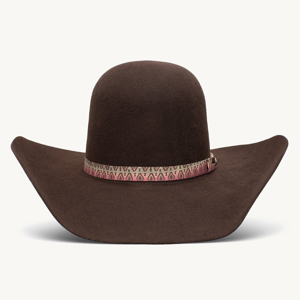 Resistol 4X Roughneck Hooey Felt Cowboy Hat — detail