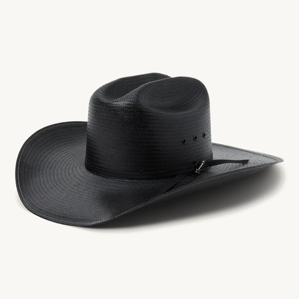 Stetson Coal Mine 10X Straw Cowboy Hat — detail