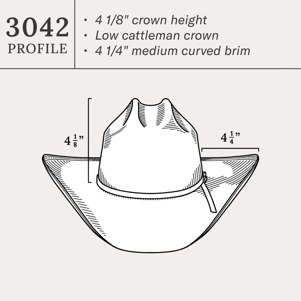 Stetson Coal Mine 10X Straw Cowboy Hat