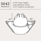 Stetson Coal Mine 10X Straw Cowboy Hat