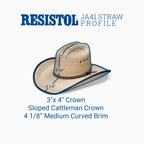 Resistol Hicktown Jason Aldean Straw Cowboy Hat