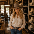 Bullhide Roughstock 50X Straw Cowboy Hat — side