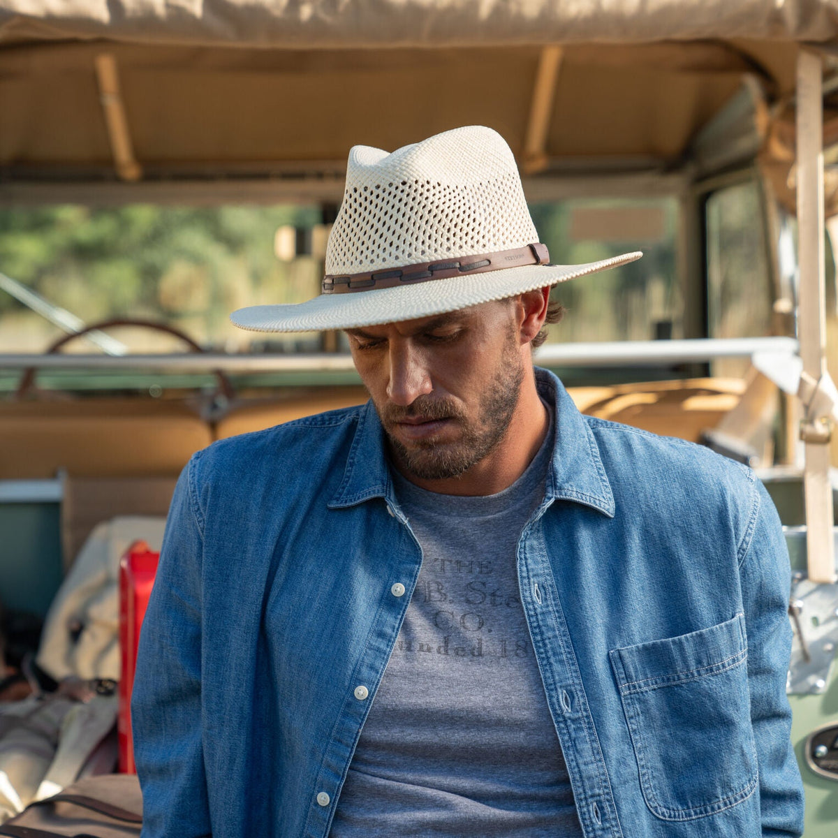 Stetson Airway Panama Safari Hat — angle