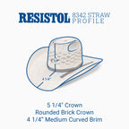 Resistol Everett Tuff Hedeman Straw Cowboy Hat